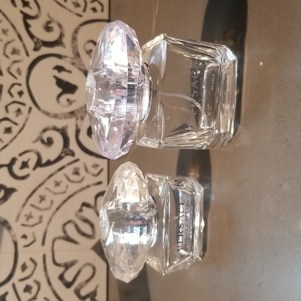 EMPTY Versace Bright Crystal Perfume Bottles